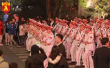Đoàn nghi lễ Công an nhân dân biểu diễn chào mừng Kỷ niệm 75 năm ngày thành lập Quân đội nhân dân Việt Nam